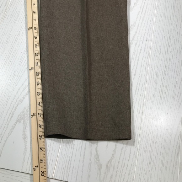 Vintage Levis Action Slacks Pants Men 36x29 Brown 100% Dacron Polyester Retro - Picture 6 of 13